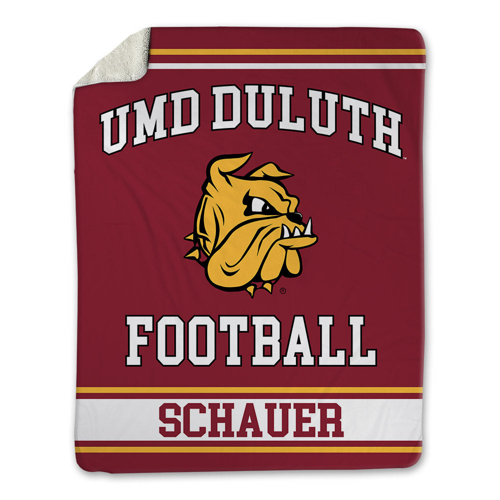 UMN Duluth - NCAA Football : Brady Schauer - Blanket-0