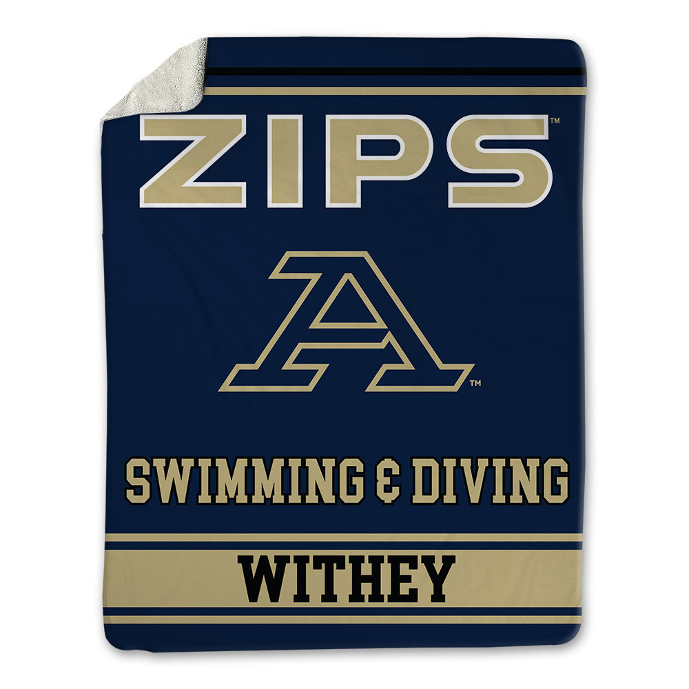 Akron - NCAA Women's Swimming & Diving : Ava Withey - Blanket-0