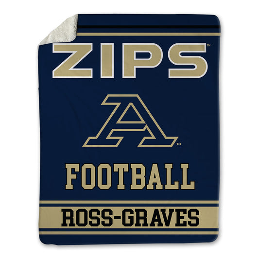 Akron - NCAA Football : Malakai Ross-Graves - Blanket-0