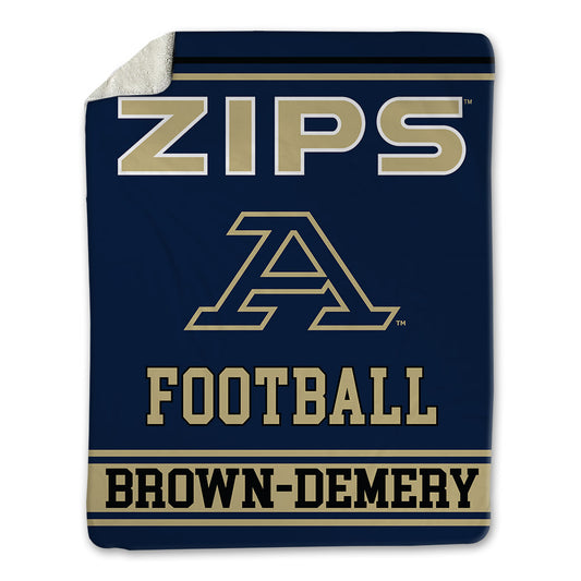 Akron - NCAA Football : Jaiden Brown-Demery - Blanket-0