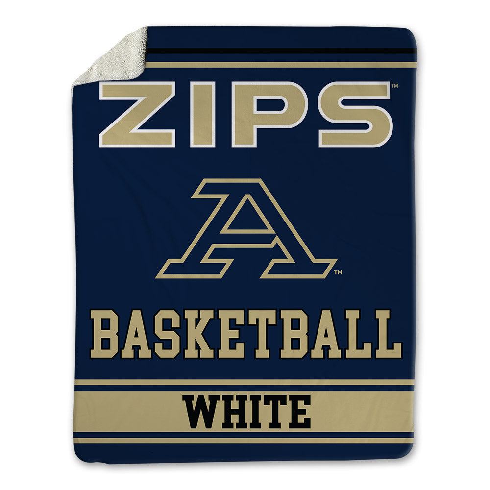 Akron - NCAA Men's Basketball : Colin White - Blanket-0