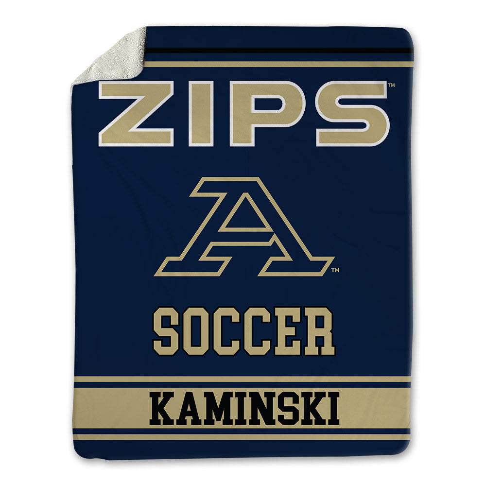 Akron - NCAA Men's Soccer : Brett Kaminski - Blanket-0