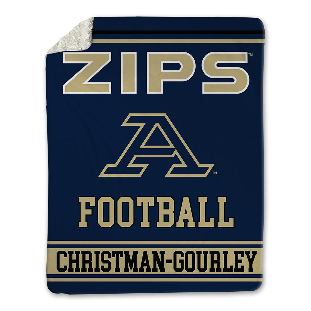 Akron - NCAA Football : Daxton Christman-Gourley - Blanket-0