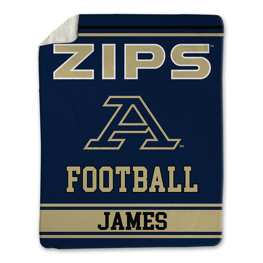 Akron - NCAA Football : Gavin James - Blanket-0
