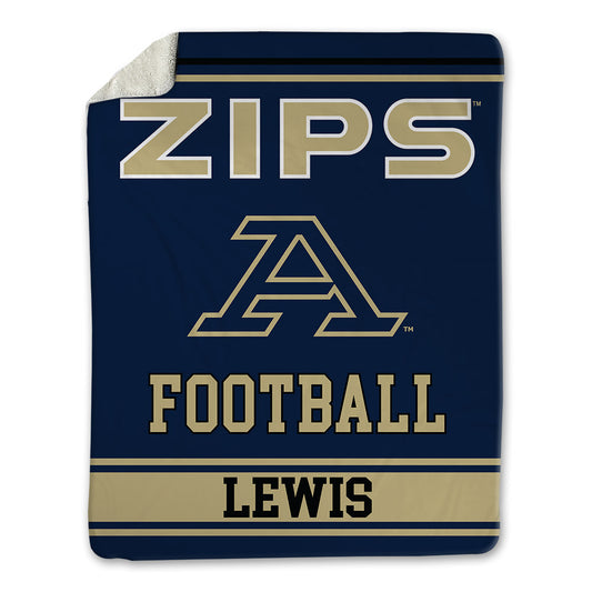 Akron - NCAA Football : Savion Lewis - Blanket-0