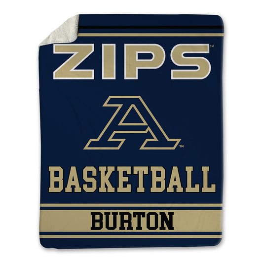Akron - NCAA Men's Basketball : Max Burton - Blanket-0