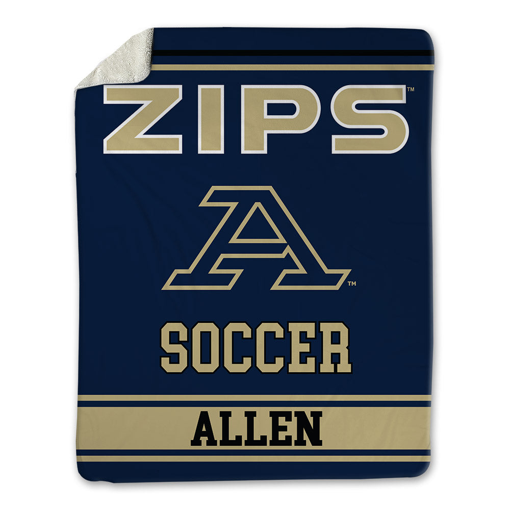 Akron - NCAA Women's Soccer : Taylor Allen - Blanket-0