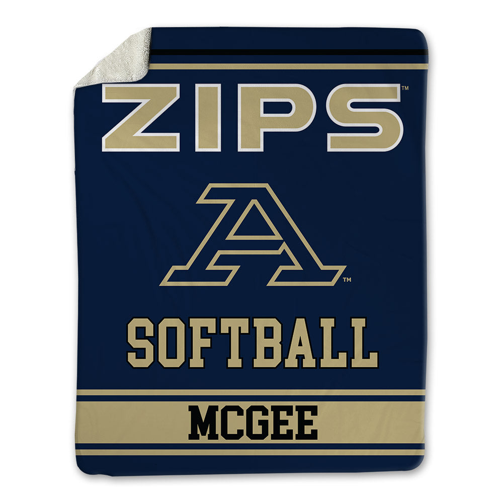 Akron - NCAA Softball : McKayla McGee - Blanket-0