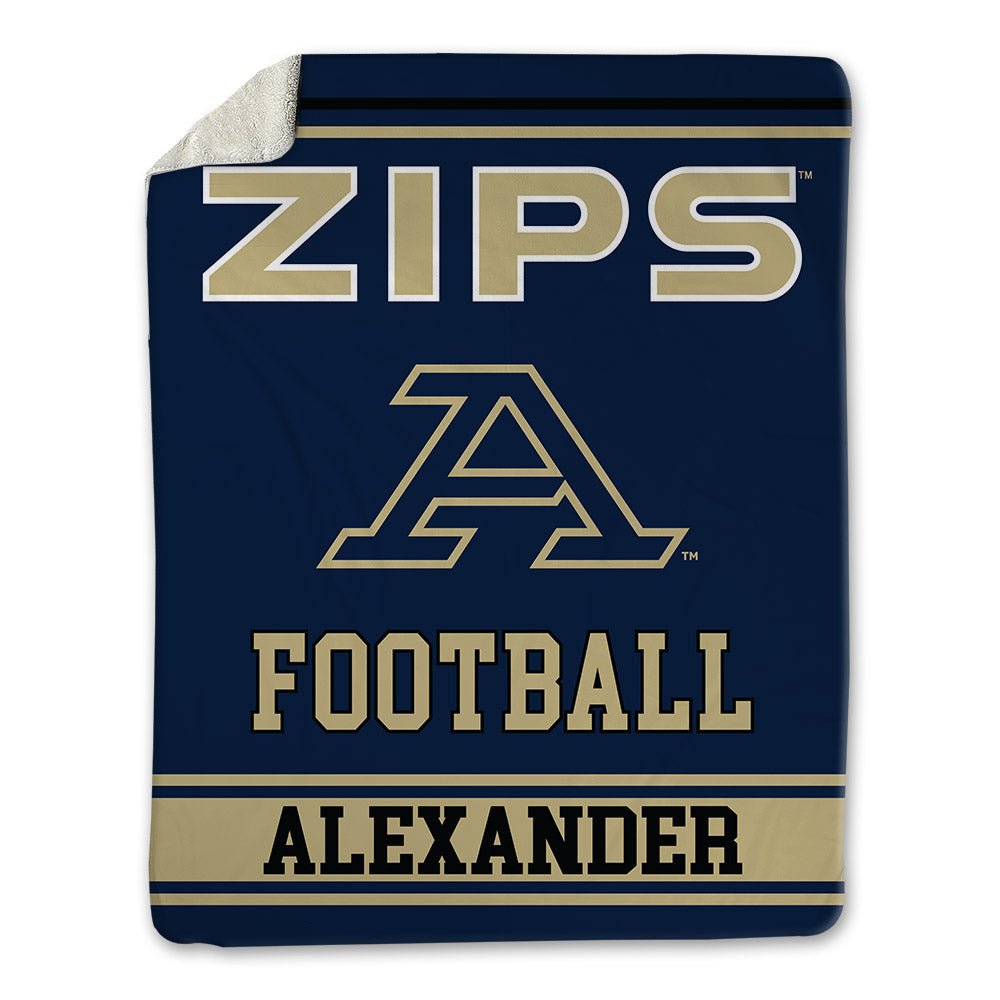 Akron - NCAA Football : Elijah Alexander - Blanket-0