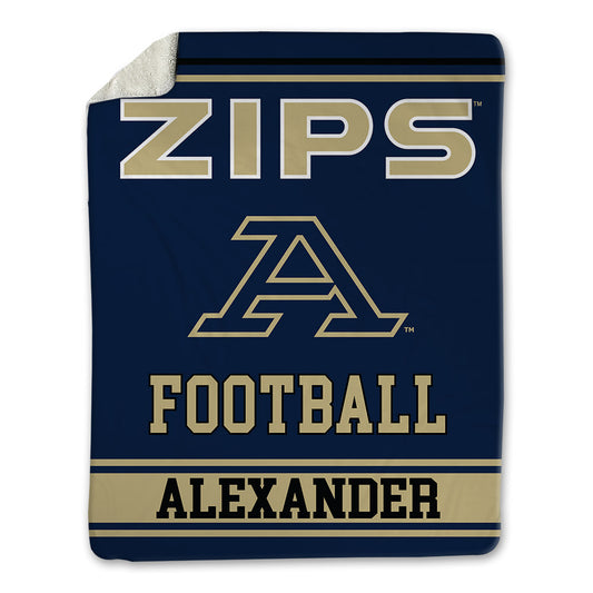 Akron - NCAA Football : Elijah Alexander - Blanket-0