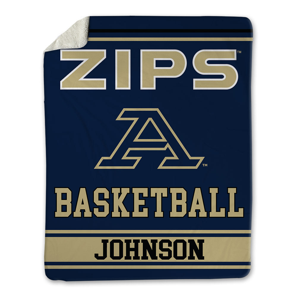 Akron - NCAA Women's Basketball : Natalie Johnson - Blanket-0