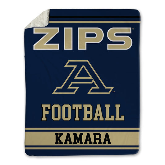 Akron - NCAA Football : Ben Kamara - Blanket-0