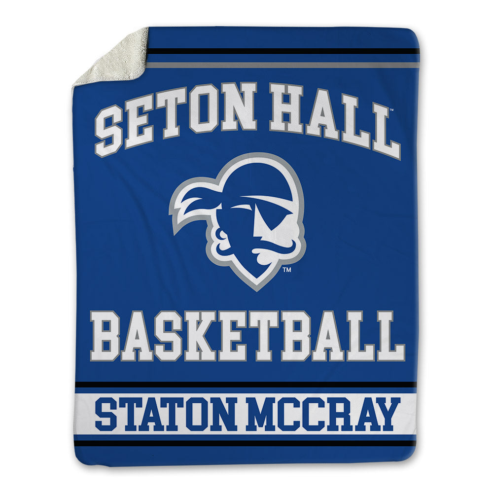 Seton Hall - NCAA Men's Basketball : AJ Staton McCray - Blanket-0