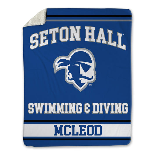 Seton Hall - NCAA Men's Swimming & Diving : Zach McLeod - Blanket-0