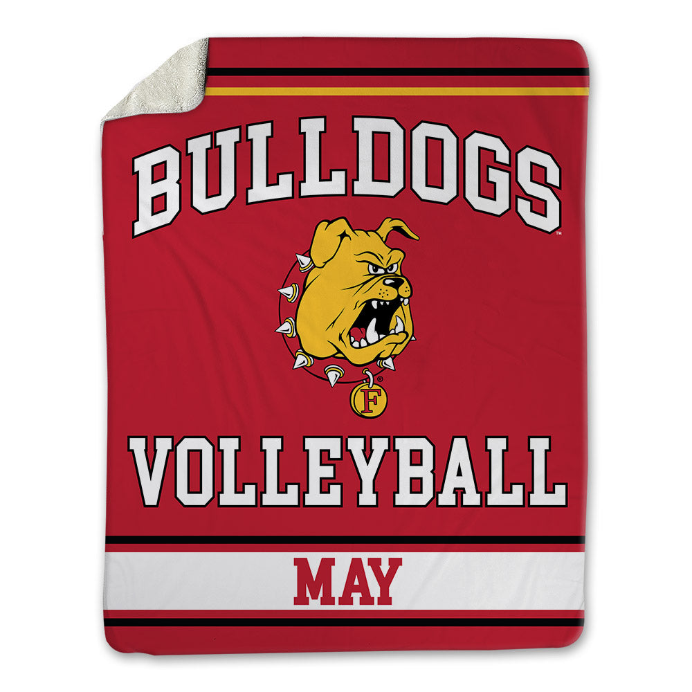 Ferris State - NCAA Women's Volleyball : Emily May - Blanket-0
