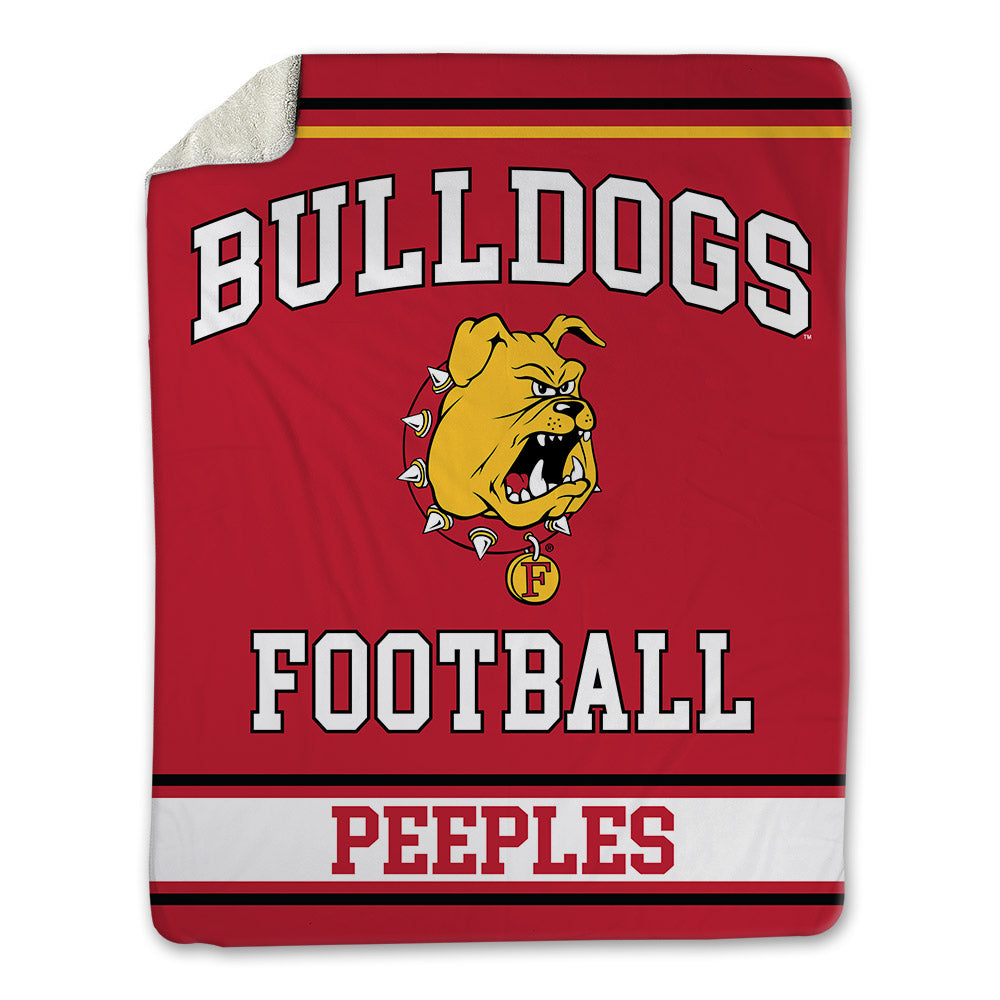 Ferris State - NCAA Football : Kevin Peeples - Blanket-0