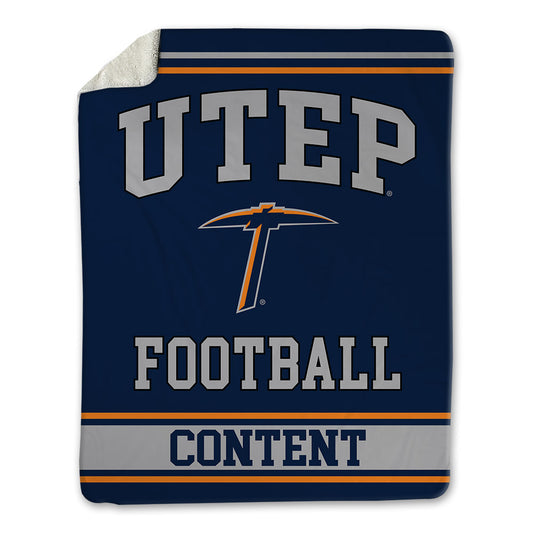 UTEP - NCAA Football : Justin Content - Blanket-0