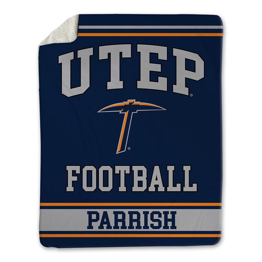 UTEP - NCAA Football : Leander Parrish - Blanket-0