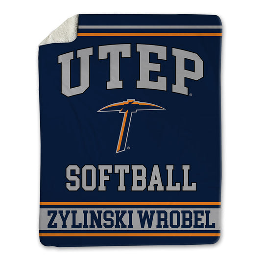 UTEP - NCAA Softball : Mallory Zylinski wrobel - Blanket-0
