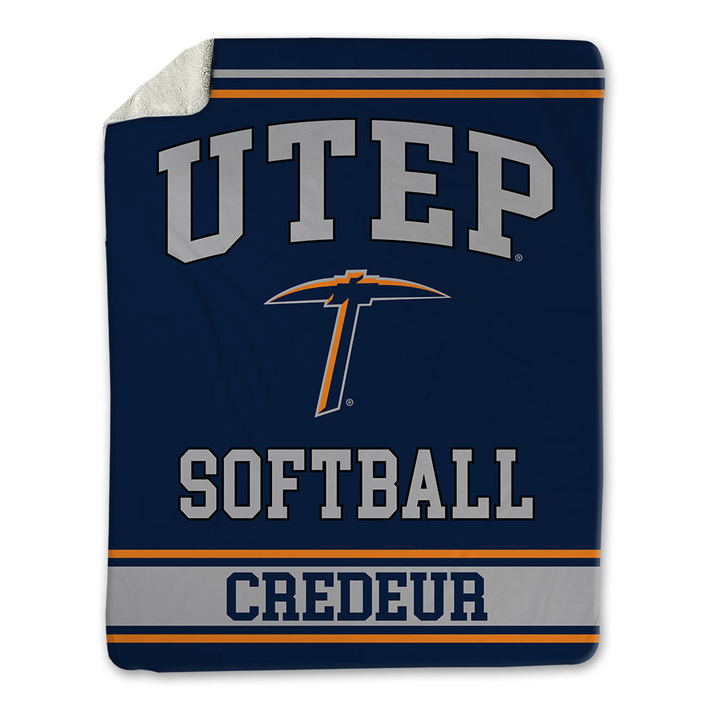 UTEP - NCAA Softball : Jordan Credeur - Blanket-0