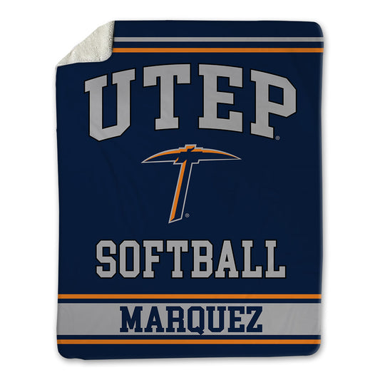 UTEP - NCAA Softball : Cece Marquez - Blanket-0