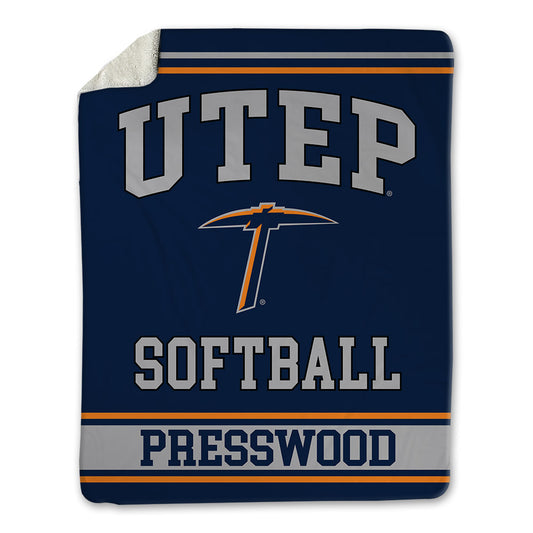 UTEP - NCAA Softball : Ryann Presswood - Blanket-0
