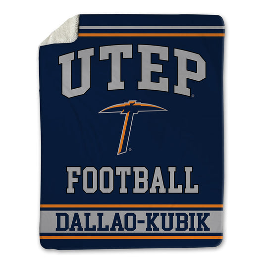 UTEP - NCAA Football : Wesley Dallao-Kubik - Blanket-0