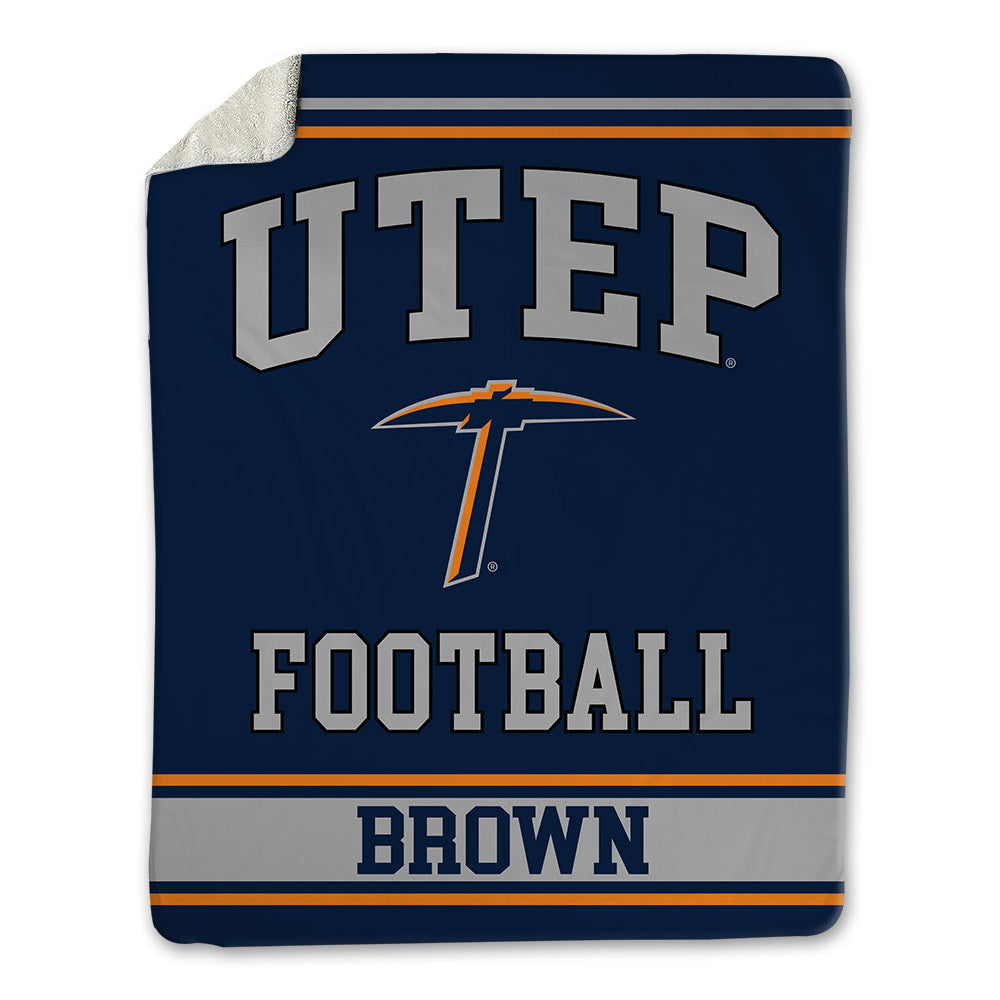 UTEP - NCAA Football : Jaylan Brown - Blanket-0