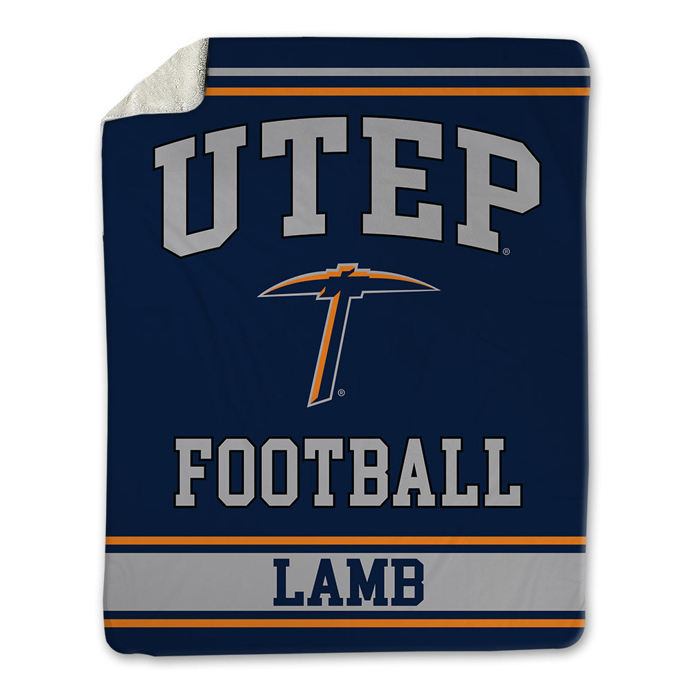 UTEP - NCAA Football : Jaymon Lamb - Blanket-0