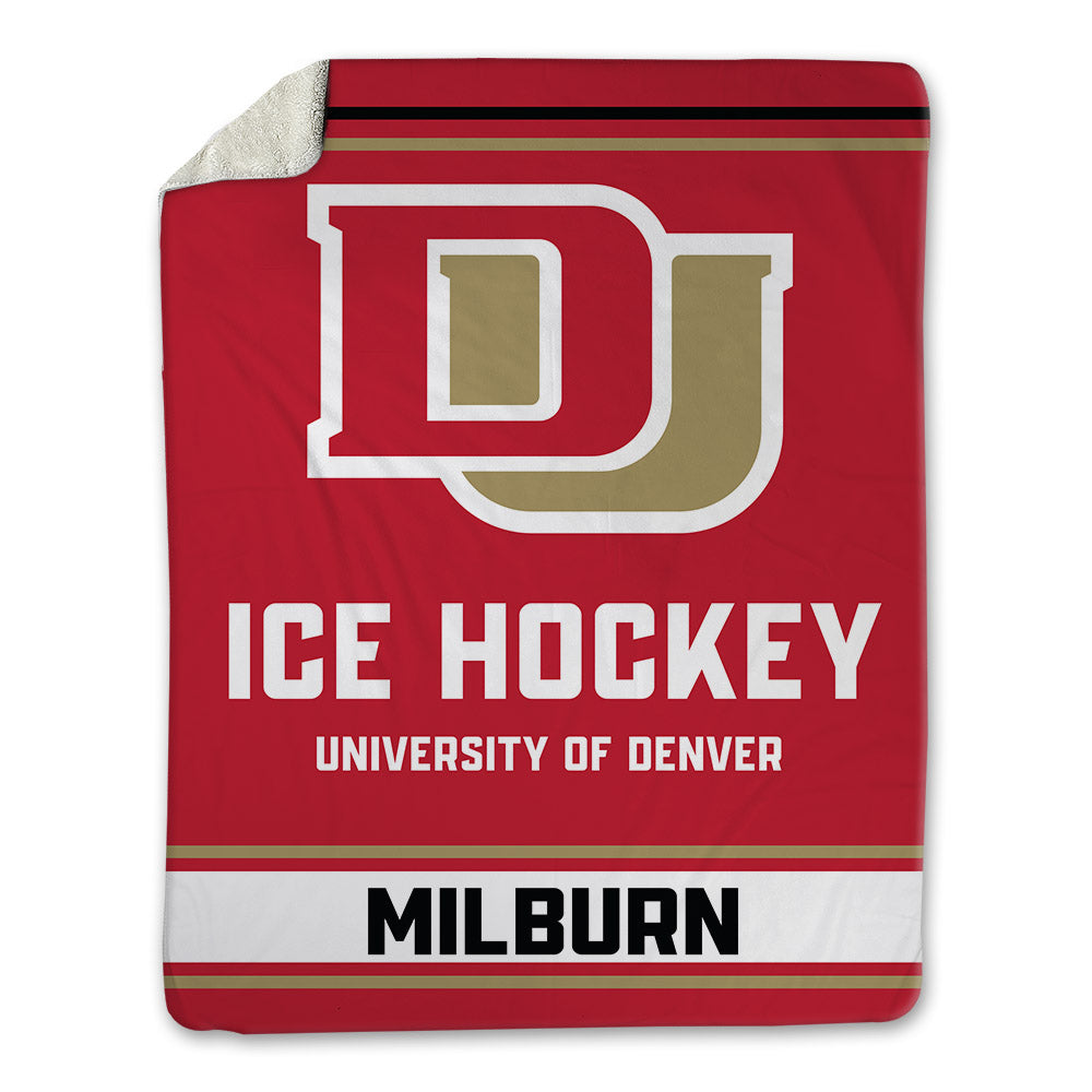 DU - NCAA Men's Ice Hockey : Brady Milburn - Blanket-0