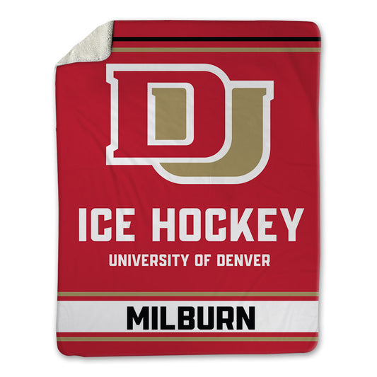 DU - NCAA Men's Ice Hockey : Brady Milburn - Blanket-0