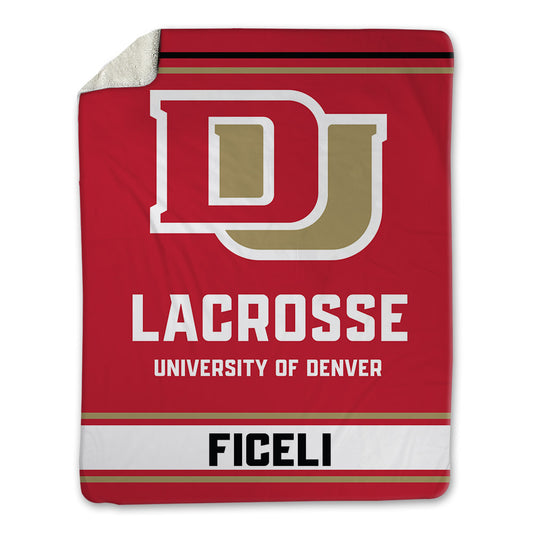 DU - NCAA Men's Lacrosse : Luke Ficeli - Blanket-0
