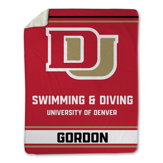 DU - NCAA Women's Swimming & Diving : Olivia Gordon - Blanket-0