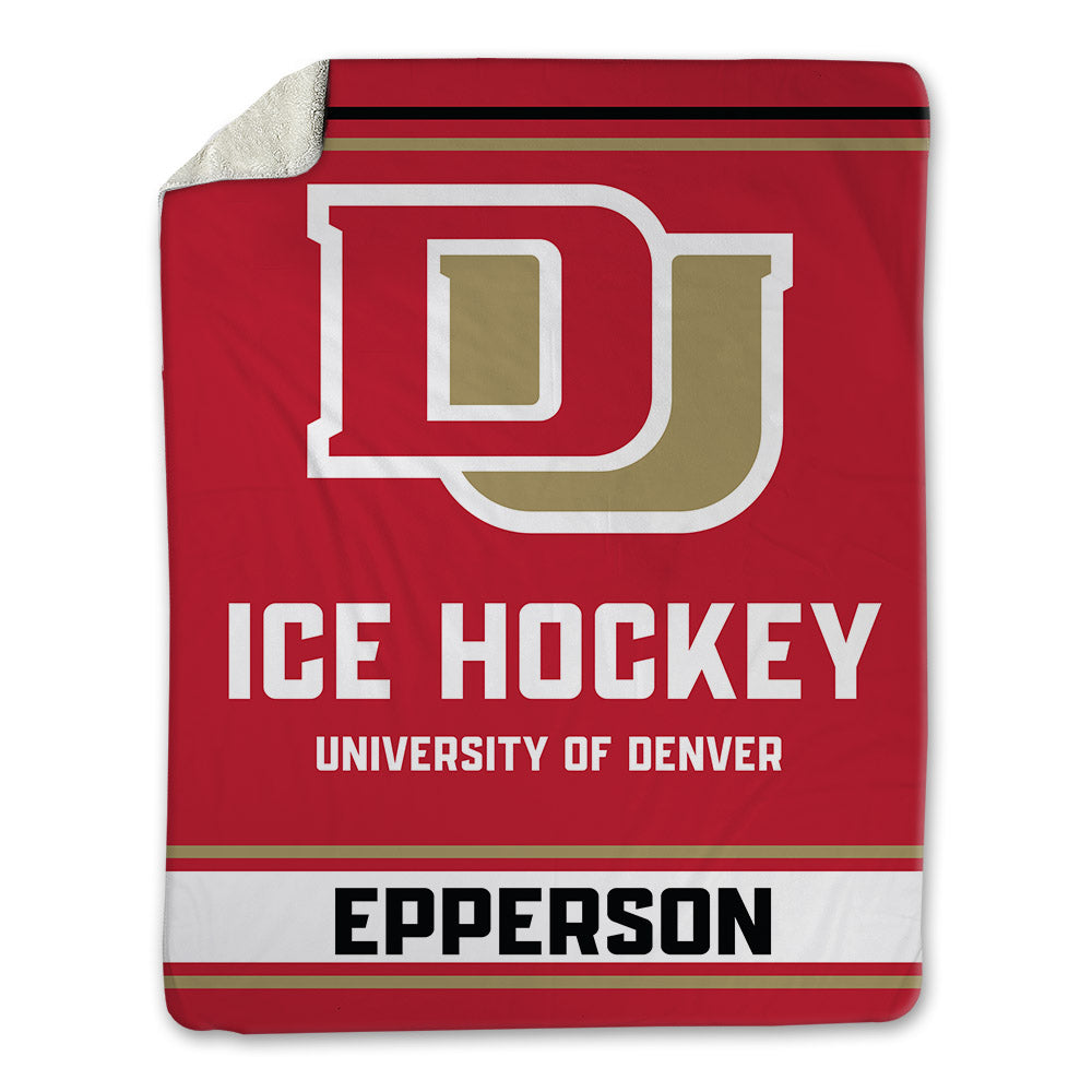 DU - NCAA Men's Ice Hockey : Kristian Epperson - Blanket-0