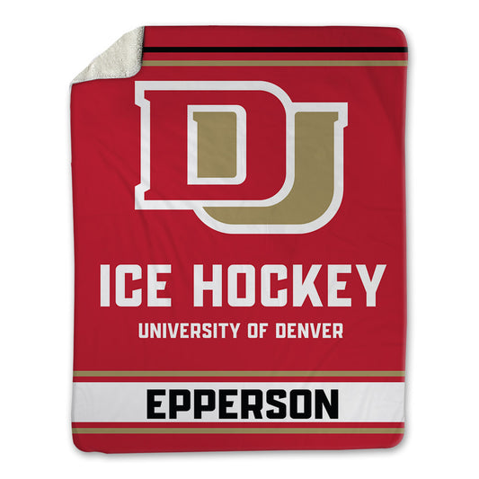 DU - NCAA Men's Ice Hockey : Kristian Epperson - Blanket-0