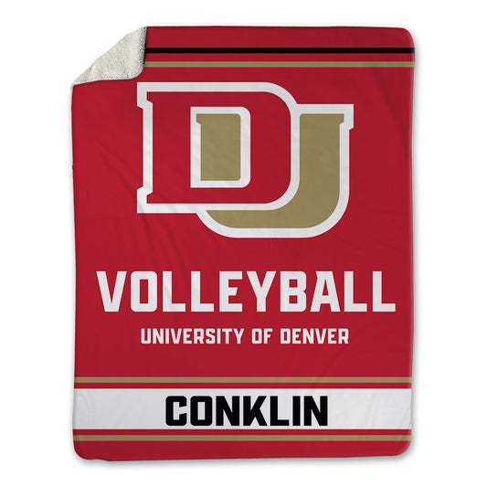 DU - NCAA Women's Volleyball : Abby Conklin - Blanket-0