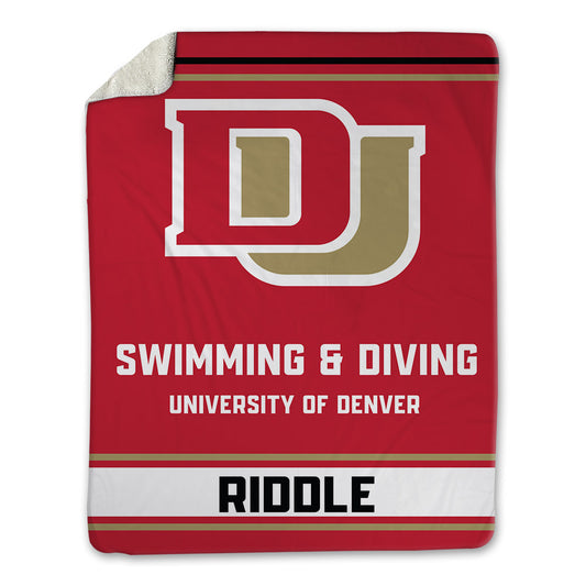 DU - NCAA Women's Swimming & Diving : Darielle Riddle - Blanket-0