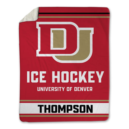 DU - NCAA Men's Ice Hockey : Aidan Thompson - Blanket-0