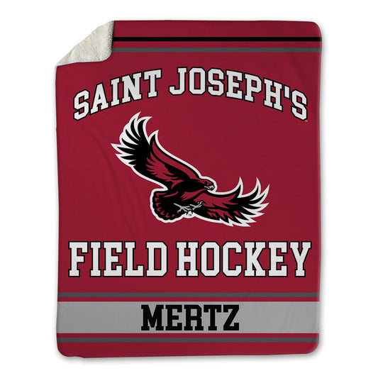 St. Joe's - NCAA Women's Field Hockey : karlie mertz - Blanket-0