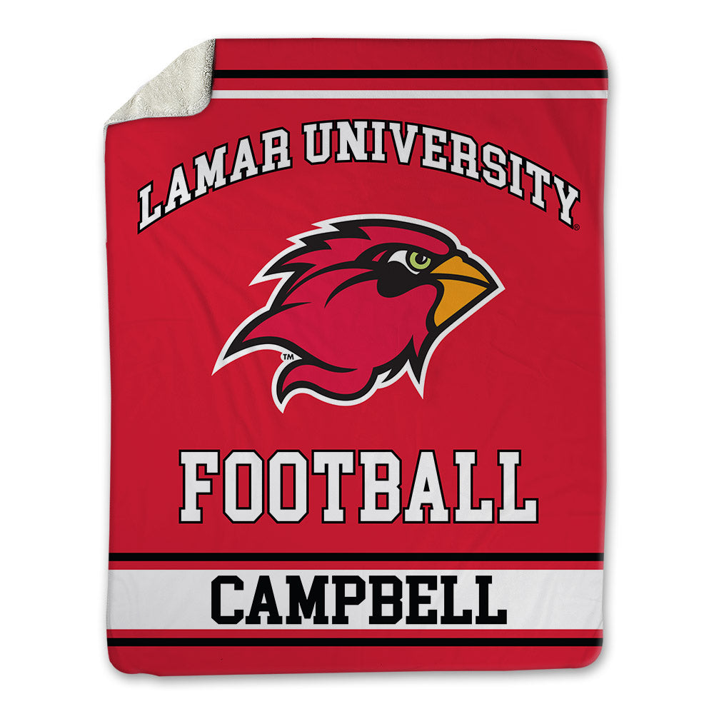 Lamar - NCAA Football : Christopher Campbell - Blanket-0