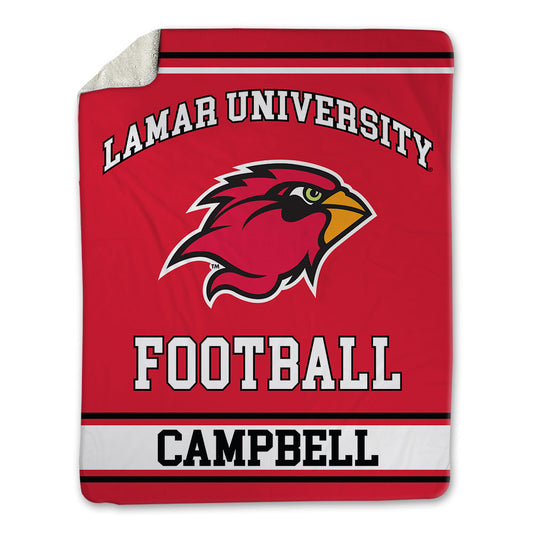 Lamar - NCAA Football : Christopher Campbell - Blanket-0