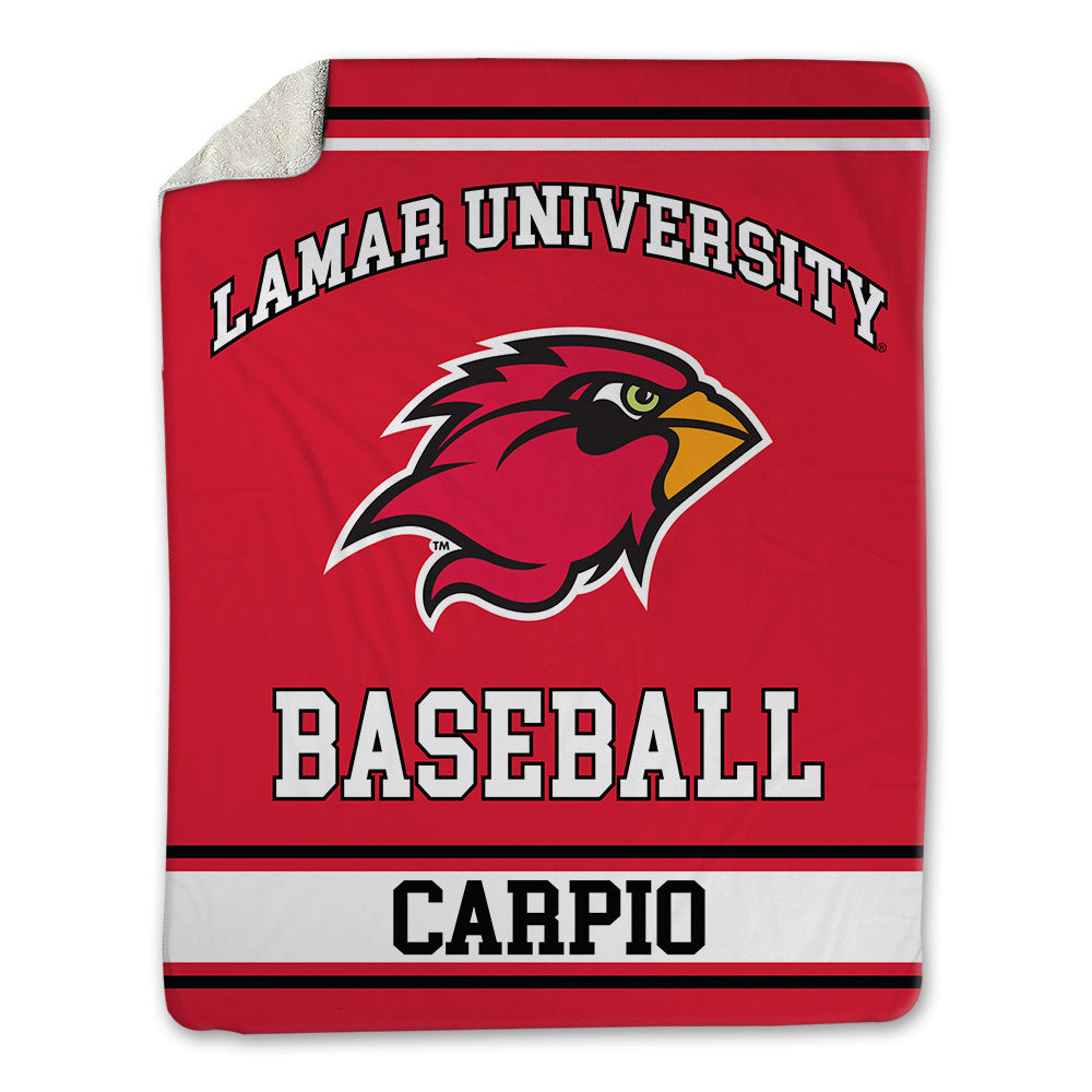 Lamar - NCAA Baseball : Julius Carpio - Blanket-0