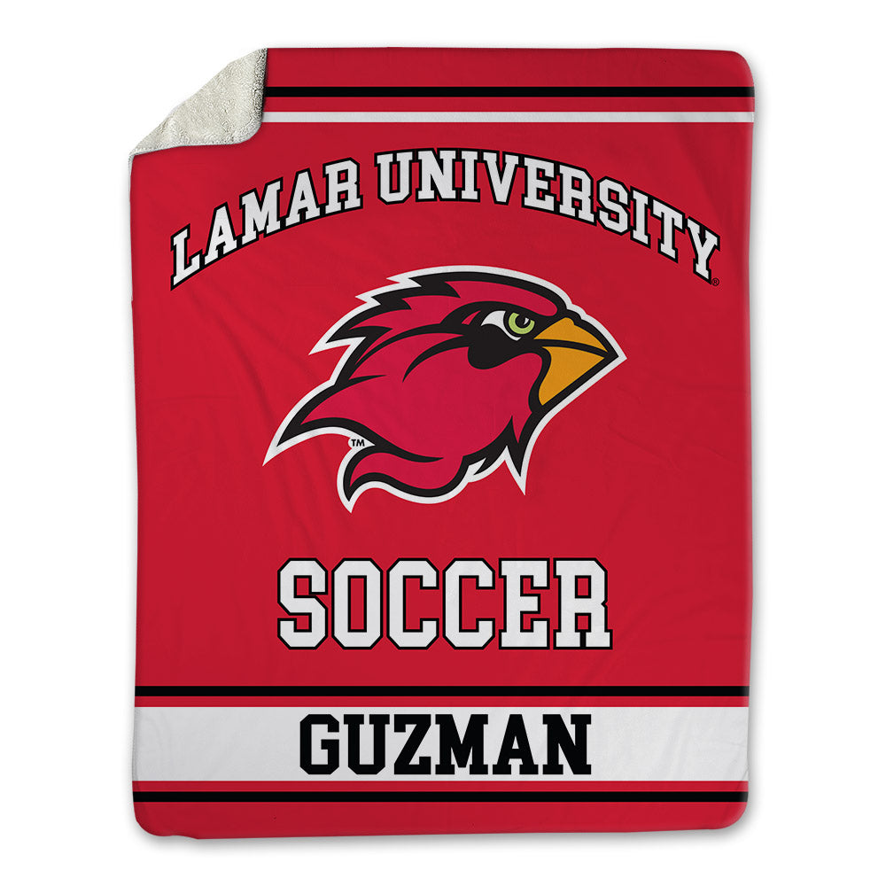Lamar - NCAA Women's Soccer : Christina Guzman - Blanket-0