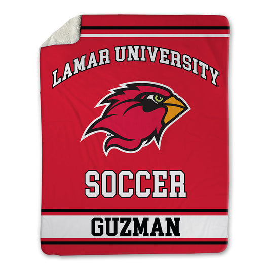 Lamar - NCAA Women's Soccer : Christina Guzman - Blanket-0