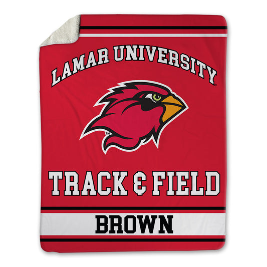 Lamar - NCAA Men's Track & Field : Trenton Brown - Blanket-0
