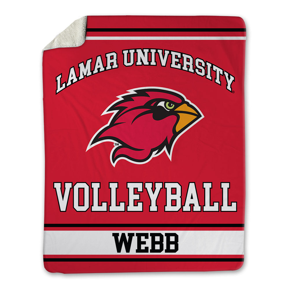 Lamar - NCAA Women's Volleyball : Kimaya Webb - Blanket-0