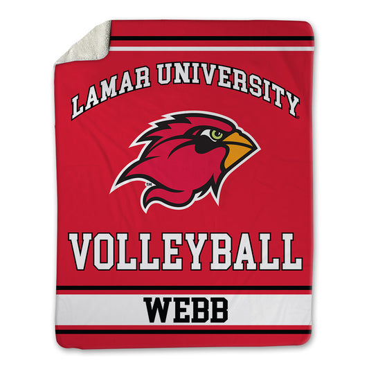 Lamar - NCAA Women's Volleyball : Kimaya Webb - Blanket-0