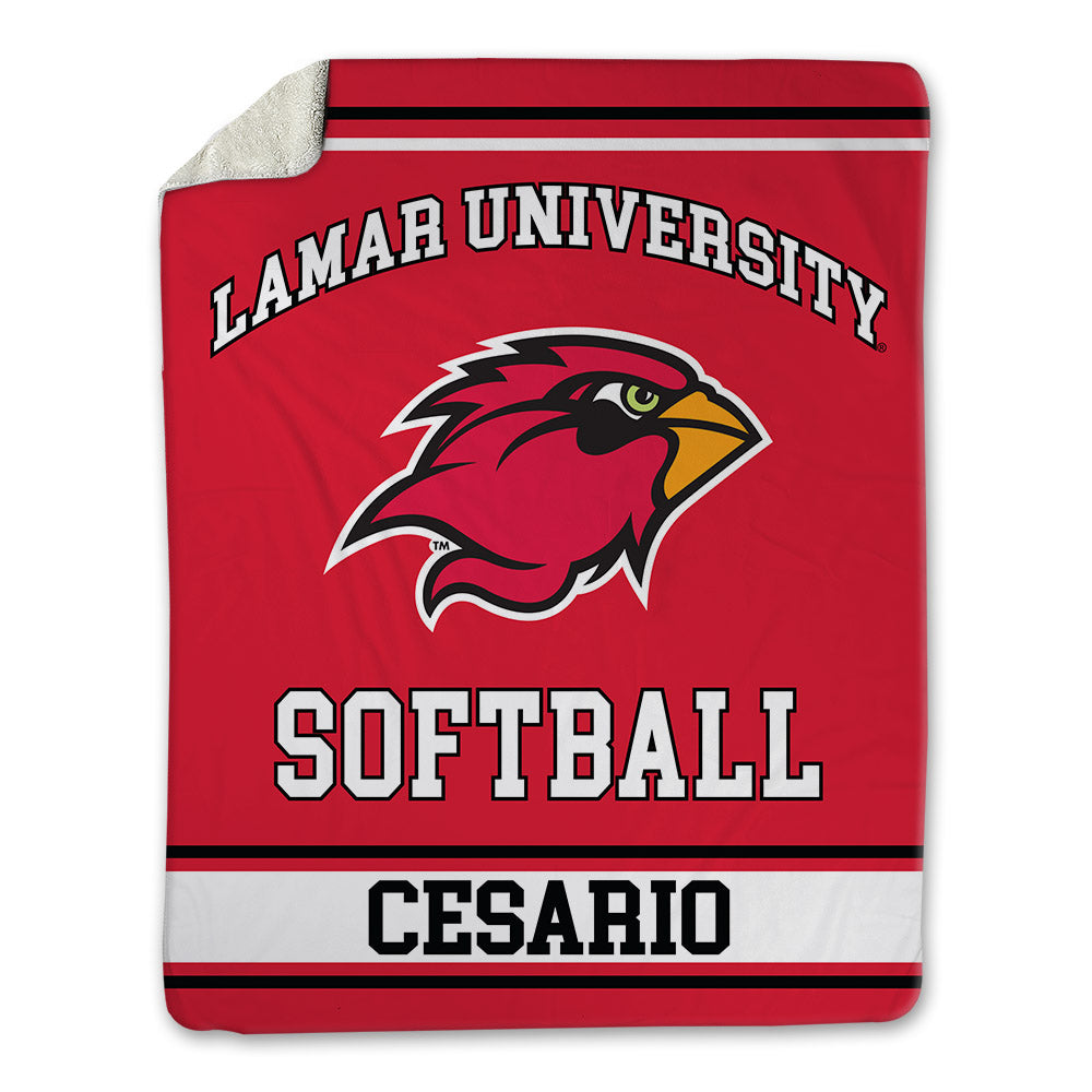 Lamar - NCAA Softball : Bri Cesario - Blanket-0