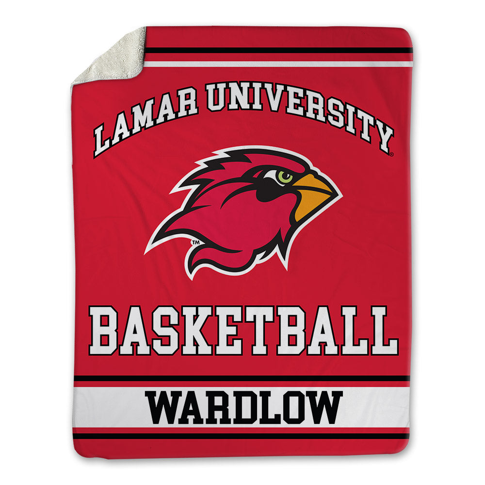 Lamar - NCAA Men's Basketball : Mj Wardlow - Blanket-0