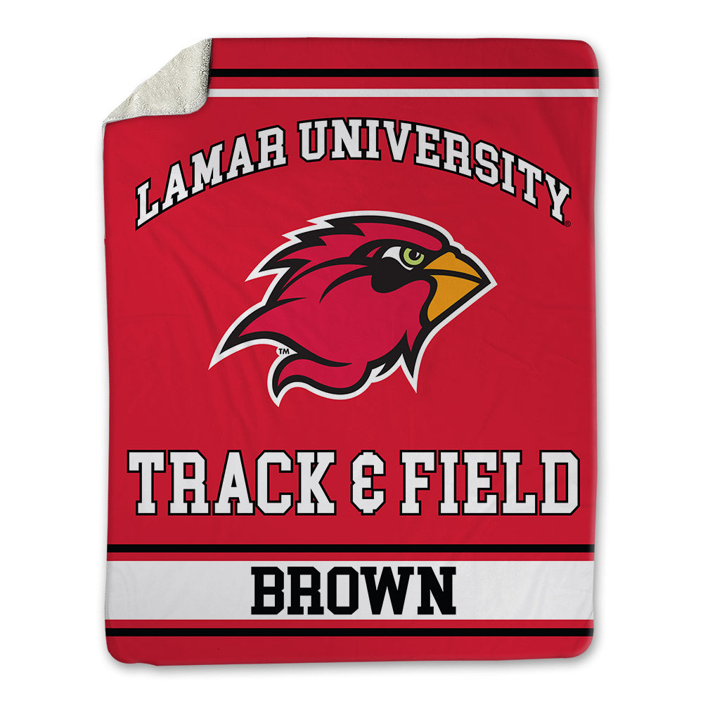 Lamar - NCAA Women's Track & Field : Ahmasia Brown - Blanket-0